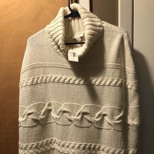 NWT CHICO’S POCONO COWL NECK PONCHO